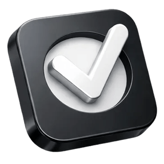 3D approval checkmark icon on the Sable Thriftimance about page